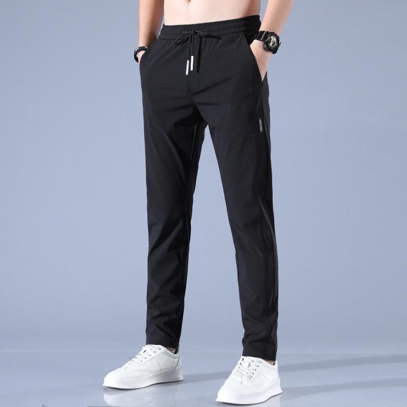 Combo of 2 Men's Sports Regular Fit Lycra Track Pant with Two Side Pockets ( Black + Grey )