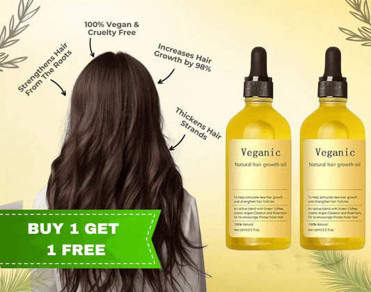 Veganic Natural Hair Growth Oil ( BUY 1 GET 1 FREE🔥 )